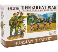 Wargames Atlantic The Great War - Russian Infantry 1914-18 (35 figurines) - Figurines en plastique rigide (polystyrène à fort impact) - 28 mm - Fabriquées aux États-Unis