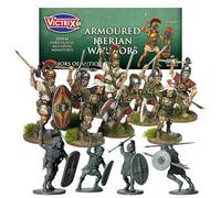 Wargames Delivered - Anciens guerriers blindés ibériques, 40 figurines multiposes, épées et boucliers pour jeux de guerre de 28 mm