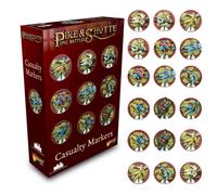 Wargames Delivered Batailles épiques Pike & Shotte - Jeu de guerre miniature de 12,5 mm comprenant 18 marqueurs de victimes utilisés pour marquer les soldats tombés, lot numérique - Figurines d'action