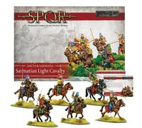 Wargames Delivered Warlord Games SPQR : Dacia & Sarmatia - Cavalerie légère sarmatienne - 28 mm miniature de wargame - Comprend 6 forces de cavalerie romaine romaine - Ensemble numérique - Kit de modèle romain ancien en plastique par Warlord Games