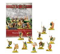 Wargames Delivered Warlord Games SPQR : Germanic Warriors Figurines 28 mm - Comprend 12 Infanterie en résine Warlord Warriors - Kit de modèle romain en plastique ancien
