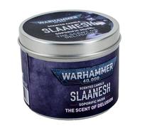 Warhammer 40 000 Bougie parfumée Slaanesh dans une boîte commémorative pour le marteau de Warhammer 22 heures de combustion