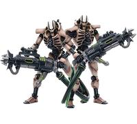 Warhammer 40k Pack 2 Figurines 1/18 Necrons Szarekhan Dynasty Immortal with Tesla Carbine 11 cm