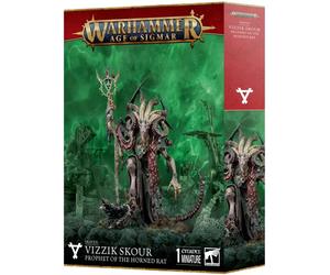 Warhammer AoS - Skaven Vizzik Skour Prophete du Rat Cornu