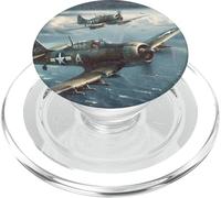 Warhawk Aviation Seconde Guerre Mondiale PopSockets PopGrip pour MagSafe