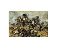 WARL Poster d'art vintage Sa Majesté Napoléon et sa vieille garde prétorienne 40 x 60 cm