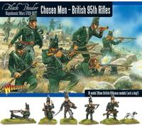 Warlord BR-04 - Poudre Noire - 95ème fusils britanniques napoléoniens - Hommes choisis - Miniatures 28mm x14