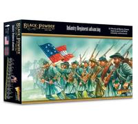 Warlord Games ACW Infantry Regiment Advancing - Miniatures à l'échelle de 28 mm pour poudre noire très détaillée de la guerre civile américaine pour jeu de guerre de table, 302414005