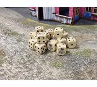 Warlord Games Afrika Korps D6 Lot de 16 dés à boulon