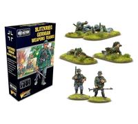 Warlord Games Blitzkrieg Équipes d'armes allemandes - Miniatures à l'échelle de 28 mm pour l'action de Boulon - Miniatures très détaillées de la Seconde Guerre Mondiale pour Jeu de Guerre de Table