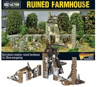Warlord Games Bolt Action Ruined Farmhouse 1:56 WWII Military Wargaming Diorama Kit de modèle en plastique