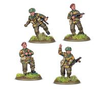 Warlord Games British Airborne Platoon Commanders - Miniatures en résine à l'échelle de 28 mm pour l'action de boulon, figurines très détaillées de la Seconde Guerre mondiale