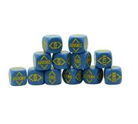 Warlord Games Commandez des dés pour l'action de boulon (bleu foncé)