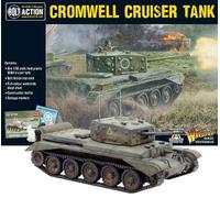 Warlord Games Cromwell Cruiser Tank de l'armée britannique - Modèle à l'échelle 1:56/28 mm en plastique pour action boulonnée Miniatures très détaillées de la Seconde Guerre mondiale