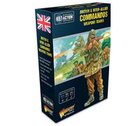 Warlord Games Équipes d'armes de commandos britanniques et interalliés - Miniatures à l'échelle de 28 mm pour l'action de boulon Miniatures très détaillées de la Seconde Guerre mondiale pour jeu de