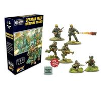 Warlord Games Équipes d'armes de l'armée Allemande - Miniatures à l'échelle de 28 mm pour l'action de Boulon, Figurines très détaillées de la Seconde Guerre Mondiale pour Jeux de Guerre de Table
