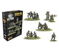 Warlord Games German Heer Heavy Weapons Platoon - Miniatures en plastique à l'échelle de 28 mm pour l'action de boulon, figurines très détaillées de la Seconde Guerre mondiale