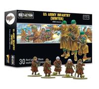 Warlord Games Infanterie de l'armée américaine (hiver) - Miniatures en plastique à l'échelle de 28 mm pour l'action de boulon très détaillées de la Seconde Guerre mondiale pour jeu de guerre de table