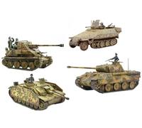 Warlord Games Kursk - Peloton blindé de l'armée allemande - Modèle à l'échelle 1:56/28 mm en plastique - Kit de réservoir pour action à boulon - Figurines très détaillées de la Seconde Guerre mondiale