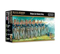 Warlord Games Napoleonic Belgian Line Infantry - Miniatures en résine à l'échelle de 28 mm pour poudre noire - Époque napoléonienne très détaillée pour jeu de guerre de table
