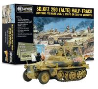 Warlord Games Sd.Kfz 250 (Alte) Demi-piste (options pour faire des variantes 250/1, 250/3 ou 250/10) - 1:56/28 mm Demi-piste en plastique pour action de boulon