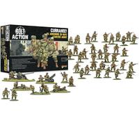 Warlord Games US Airborne (D-Day) Currahee! Starter Army Miniatures en plastique à l'échelle de 28 mm pour l'action de boulonnage Miniatures très détaillées de la Seconde Guerre mondiale