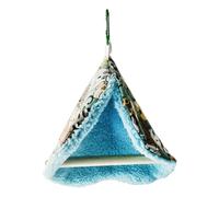 Warm Bird Nest - Plush Hanging Cage Hammock Hut, Winter Bird Shelter Tent