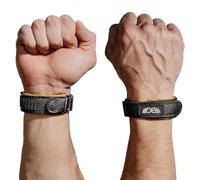 WARM BODY COLD MIND Bandages de poignet en cuir de qualité supérieure pour le cross-training, l'haltérophilie, la dynamophilie, la musculation, le soulevé de terre, la musculation et le support de