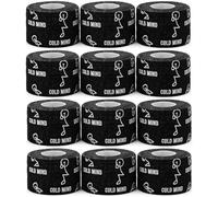 WARM BODY COLD MIND Bande de pouce pour haltérophilie | 3,8 cm x 6,3 m | Bande antidérapante à crochet pour salle de sport, dynamophilie, soulevé de terre, haltérophilie, bandage de doigt athlétique