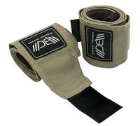 WARM BODY COLD MIND Bande Poignet Musculation - Protege Poignet de Force pour Haltérophilie Gymnastique Bodybuilding, Accessoires pour Fitness Sport Gym Powerlifting, Homme Femme (Coyote avec Velcro)