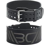 WARM BODY COLD MIND Ceinture de force Haltérophilie - 100% Cuir - Ceinture Lombaire de Musculation, Weightlifting Belt, Powerlifting, Soulevés de Terre Levage Crossfit Fitness Deadlift Homme Femme