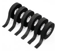 WARM BODY COLD MIND Finger Tape/Strap Doigt 1.3cm x 10m avec Adhesif a l'oxyde de Zinc - Bande strapping pour Escalade, JJB, Crossfit, Musculation, Hockey - Grip Tape sport (Noir, 6 Rouleaux)