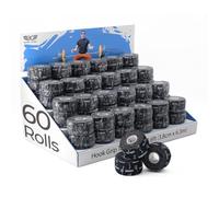WARM BODY COLD MIND Hook Grip Tape Lot de 60 rouleaux de ruban adhésif pour haltérophilie, crossfit, musculation, bande de sport, en coton, 6,2 m x 3,8 cm