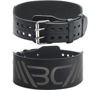 WARM BODY COLD MIND Premium Gewichthebergürtel aus Leder (10cm) für Krafttraining - Gym Gürtel für Gewichtheben, Crossfit, Bodybuilding, Fitness, Weight Lifting (Noir, XL (90-114cm))