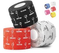 WARM BODY COLD MIND Preuve de la Sueur Bande de Pouce - Tape pour Crossfit, Ruban d'Haltérophilie Musculation Weightlifting Powerlifting Fitness (3 Rolls Mix V1, 5,8m x 4,7cm)