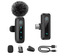 WARM BOX Micro Cravate sans Fil (1 Micro) - Plug & Play, Réduction De Bruit, Autonomie 7H, Portée 30M - Micro sans Fil Compatible iPhone/Android/PC - pour Youtube, Podcast, Vlog