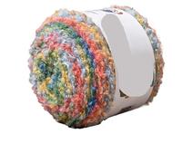 Warm Color Gradient Oil Painting Circle Yarn Segment Dyed Wool DIY Hand Woven Sweater Scarf Jacket Ball(0 2)