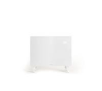 WARM CRYSTAL 1500W - Convecteur électrique en verre Wifi - Blanc avec roulettes