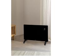 WARM CRYSTAL 2000W - Convecteur Électrique En Verre WiFi Avec Roulettes & Noir. Basse Consommation