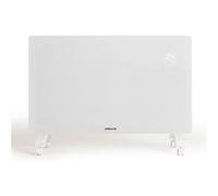 WARM CRYSTAL 2000W - Convecteur électrique en verre WiFi - Blanc avec roulettes Blanc G