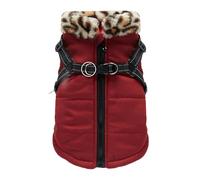 Warm Dog Jacket | Dog Winter Jacket | Reflective Dog Vest | Pet Winter Coat | Waterproof Dog Coat | Vest with Built-in Harness for Small and Medium Large Pets Dogs