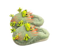 Warm Frog Plush Slippers - Non Slip Winter Indoor Shoes, Soft Comfortable animall stylee, Durablee Footwear Accessory | For Women Teen Girls Bedroom Living Room House Daily Relaxation Comfort