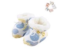 Warm Fur Baby Boots, 2024 New Warm Cozy Fleece Baby Booties, Infant Winter Warm Fleece with Drawstring Shoes (Blue,11.5cm)