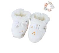 Warm Fur Baby Boots, 2024 New Warm Cozy Fleece Baby Booties, Infant Winter Warm Fleece with Drawstring Shoes (WhiteB,10.5cm)