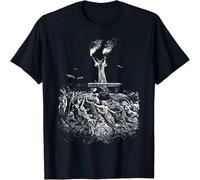 WARM KISS Limited Witches Dancing with Baphomet Occult Witch Gothic T Shirt Black S