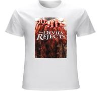 WARM KISS Men's Danyuan The Devils Rejects Horror Movie T Shirt Cotton Reprint Digital White 3XL