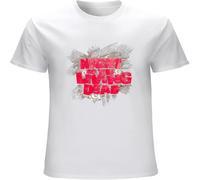 WARM KISS Men's Night of The Living Dead Eyes Logo T Shirt White 3XL