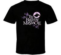 WARM KISS npl The Birthday Massacre T Shirt Fit Casual Graphic Short Sleeve Tops Black L