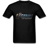 WARM KISS Yongshegn Men's Casual Legends of Tomorrow Logo T Shirt Black XXL