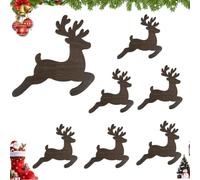 Warm LED Holiday Wall Hanging 7 Pieces Wooden LED Tree Adhesive Warm Lights | Wall Decor Lights Wooden Ornaments Wall Decorations For Kitchens Cabinets Patio Porch Balcony Courtyard Doorstep Garden